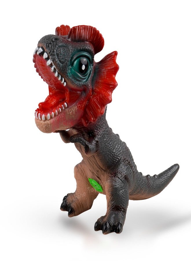 Toyshine 24cm Tyrannosaurus Dinosaur Action Figure in Vinyl Soft Rubbe Play Toy with Press and Play Realistic Roar Sound Educational and Collectible Model Toy for Dino Lovers and Kids 3+ - Image 1